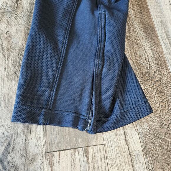 VTG Nike Sweatpants Active Mens Size XXL 2XL Navy Blue Ankle Zippers Drawstring - Picture 5 of 11
